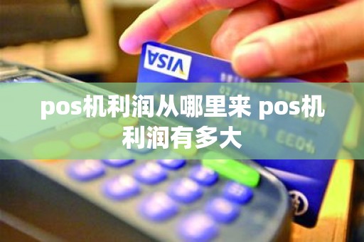 pos机利润从哪里来 pos机利润有多大