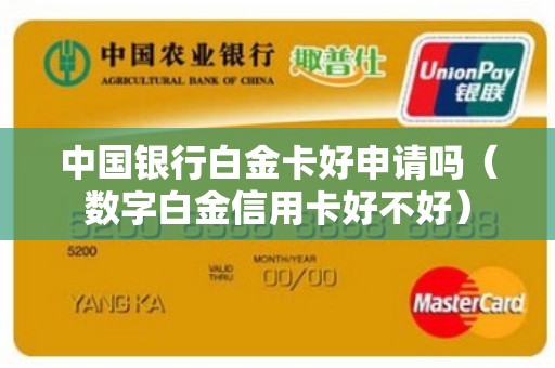 中国银行白金卡好申请吗(数字白金信用卡好不好) 中国银行白金卡好申请吗(数字白金信用卡好不好)