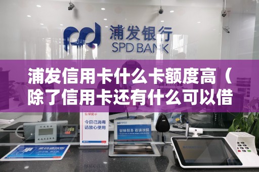 浦发信用卡什么卡额度高（除了信用卡还有什么可以借钱）