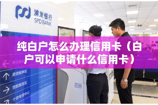 纯白户怎么办理信用卡（白户可以申请什么信用卡）