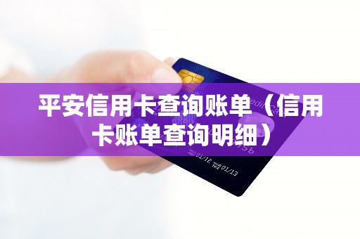 平安信用卡查询账单（信用卡账单查询明细）