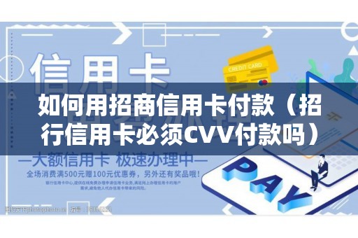 如何用招商信用卡付款（招行信用卡必须CVV付款吗）