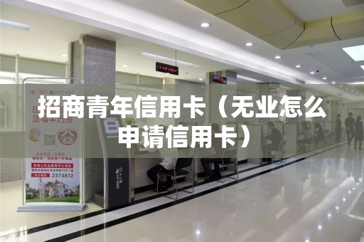 招商青年信用卡（无业怎么申请信用卡）