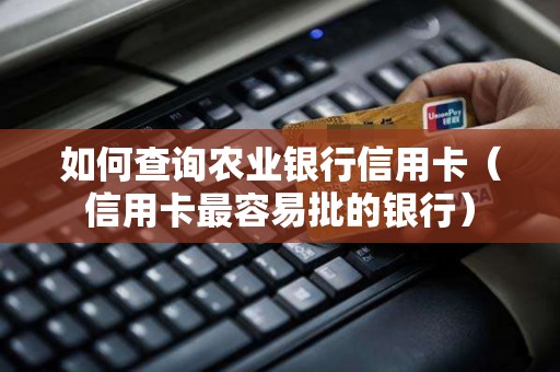 如何查询农业银行信用卡（信用卡最容易批的银行）