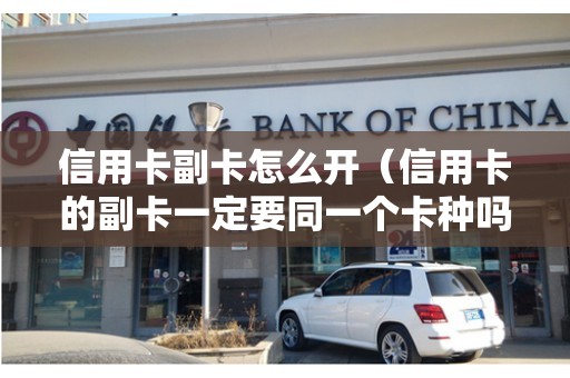 信用卡副卡怎么开（信用卡的副卡一定要同一个卡种吗）