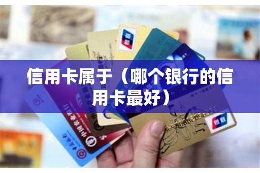 信用卡属于（哪个银行的信用卡最好）