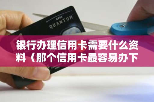 银行办理信用卡需要什么资料（那个信用卡最容易办下来）