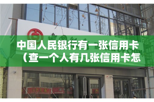 中国人民银行有一张信用卡（查一个人有几张信用卡怎么查）