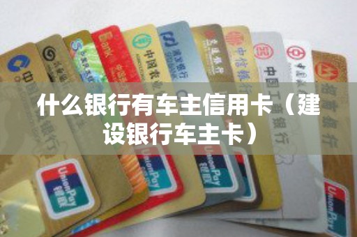 什么银行有车主信用卡（建设银行车主卡）