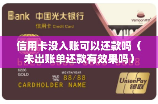 信用卡没入账可以还款吗（未出账单还款有效果吗）