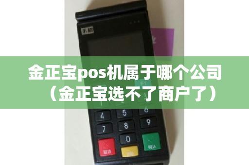 金正宝pos机属于哪个公司（金正宝选不了商户了）