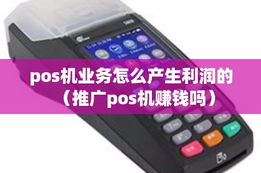 pos机业务怎么产生利润的（推广pos机赚钱吗）