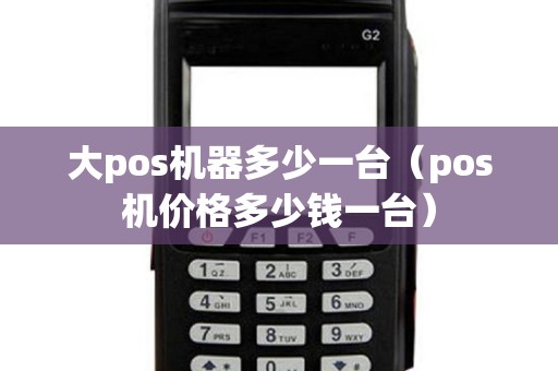 大pos机器多少一台（pos机价格多少钱一台）