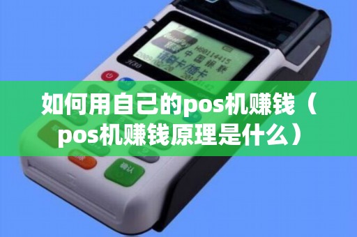 如何用自己的pos机赚钱（pos机赚钱原理是什么）