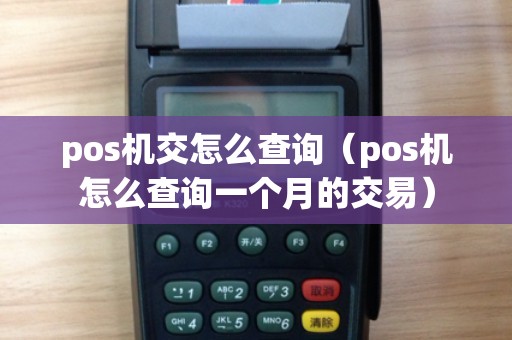 pos机交怎么查询（pos机怎么查询一个月的交易）