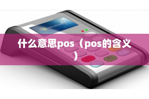 什么意思pos（pos的含义）