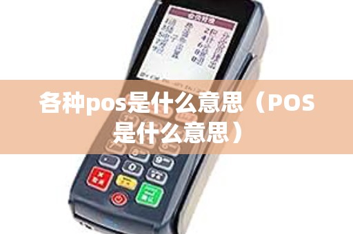 各种pos是什么意思（POS是什么意思）