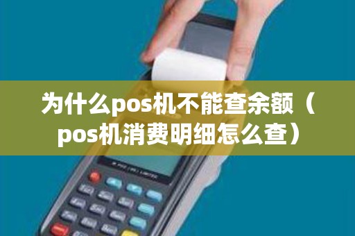 为什么pos机不能查余额（pos机消费明细怎么查）