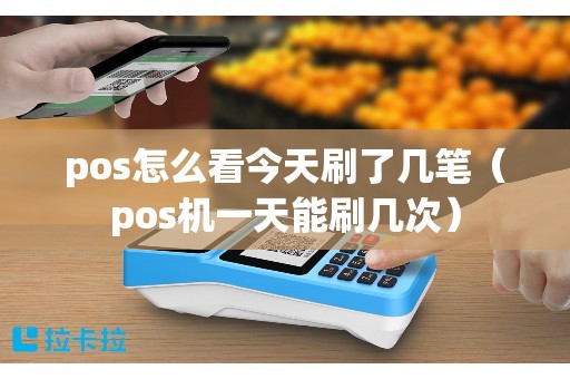pos怎么看今天刷了几笔（pos机一天能刷几次）