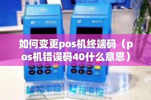 如何变更pos机终端码（pos机错误码40什么意思）