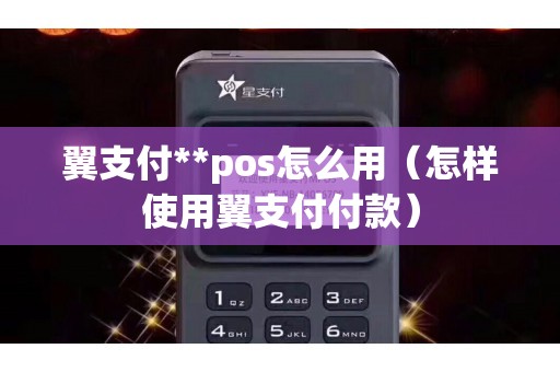 翼支付**pos怎么用（怎样使用翼支付付款）
