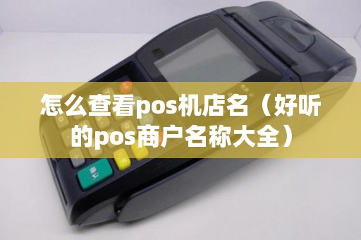 怎么查看pos机店名（好听的pos商户名称大全）