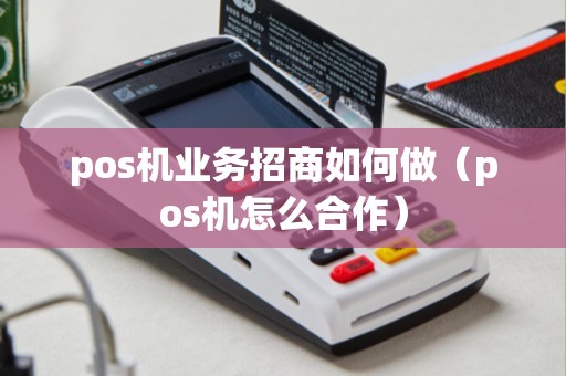 pos机业务招商如何做（pos机怎么合作）