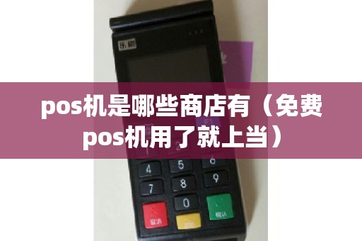 pos机是哪些商店有（免费pos机用了就上当）