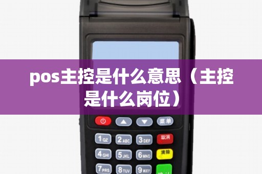 pos主控是什么意思（主控是什么岗位）