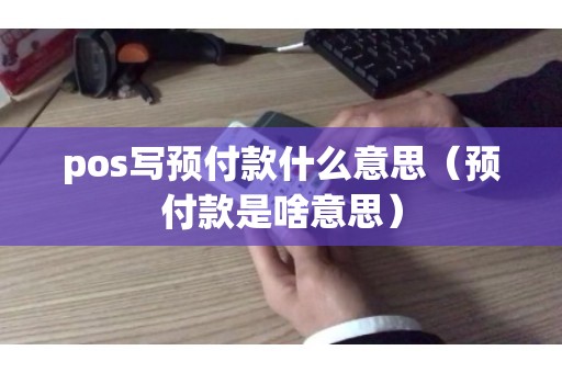 pos写预付款什么意思（预付款是啥意思）
