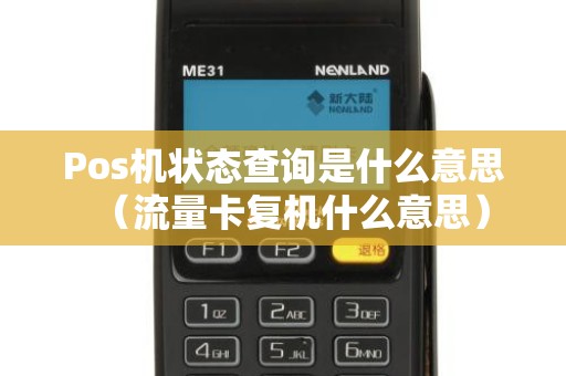 Pos机状态查询是什么意思（流量卡复机什么意思）