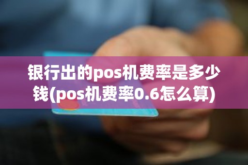 银行出的pos机费率是多少钱(pos机费率0.6怎么算)