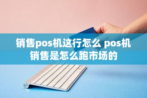 销售pos机这行怎么 pos机销售是怎么跑市场的