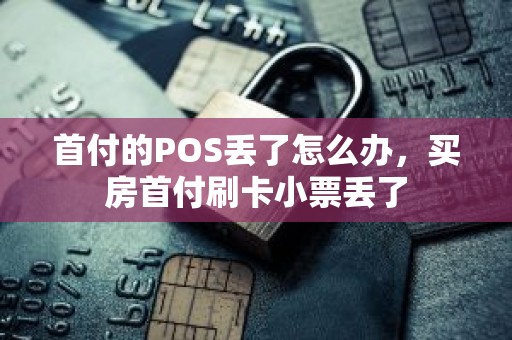 首付的POS丢了怎么办，买房首付刷卡小票丢了