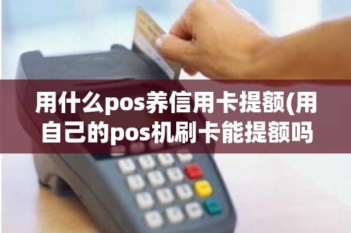 用什么pos养信用卡提额(用自己的pos机刷卡能提额吗)