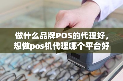 做什么品牌POS的代理好，想做pos机代理哪个平台好