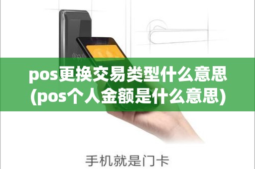 pos更换交易类型什么意思(pos个人金额是什么意思)