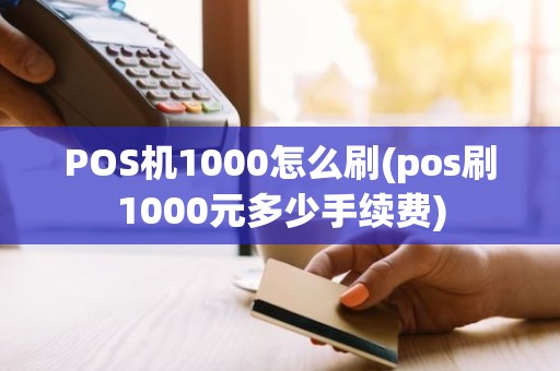 POS机1000怎么刷(pos刷1000元多少手续费)