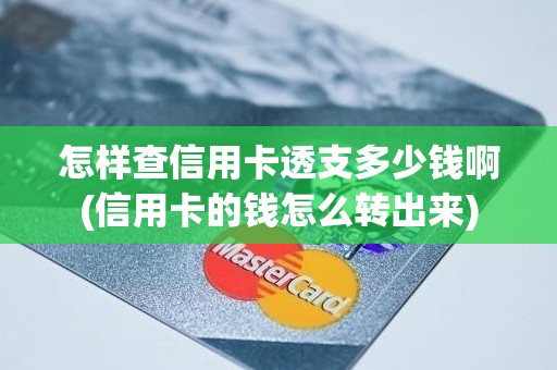 怎样查信用卡透支多少钱啊(信用卡的钱怎么转出来)