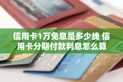 信用卡1万免息是多少线 信用卡分期付款利息怎么算