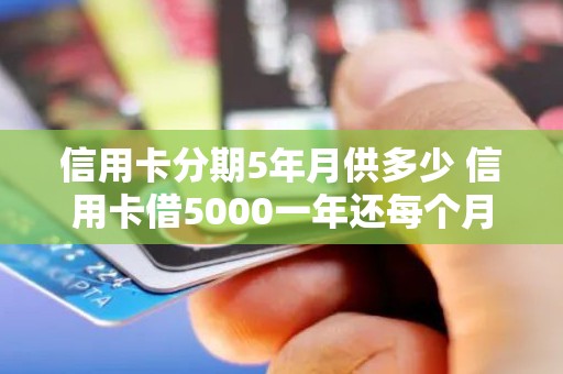 信用卡分期5年月供多少 信用卡借5000一年还每个月还多少