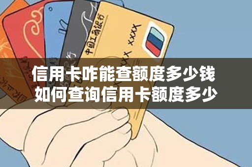 信用卡咋能查额度多少钱 如何查询信用卡额度多少