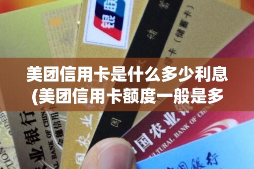 美团信用卡是什么多少利息(美团信用卡额度一般是多少)