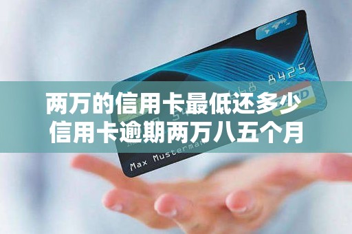 两万的信用卡最低还多少 信用卡逾期两万八五个月