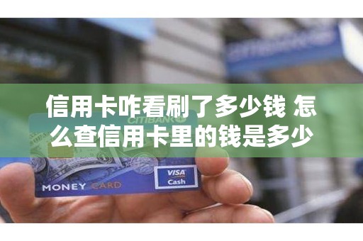 信用卡咋看刷了多少钱 怎么查信用卡里的钱是多少