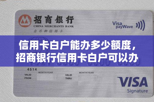 信用卡白户能办多少额度，招商银行信用卡白户可以办吗