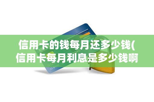 信用卡的钱每月还多少钱(信用卡每月利息是多少钱啊)