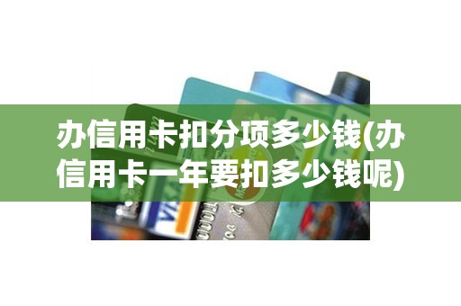 办信用卡扣分项多少钱(办信用卡一年要扣多少钱呢)