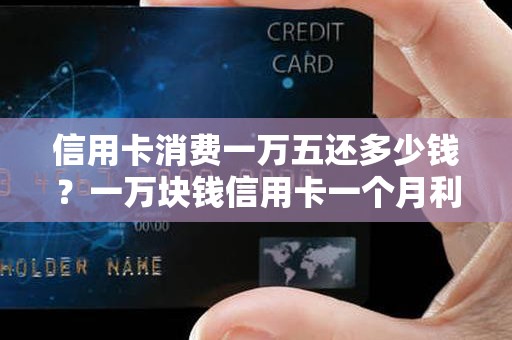 信用卡消费一万五还多少钱？一万块钱信用卡一个月利息多少