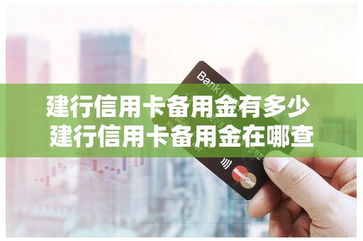 建行信用卡备用金有多少 建行信用卡备用金在哪查